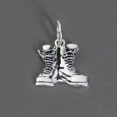Combat Boots Sterling Silver Charms