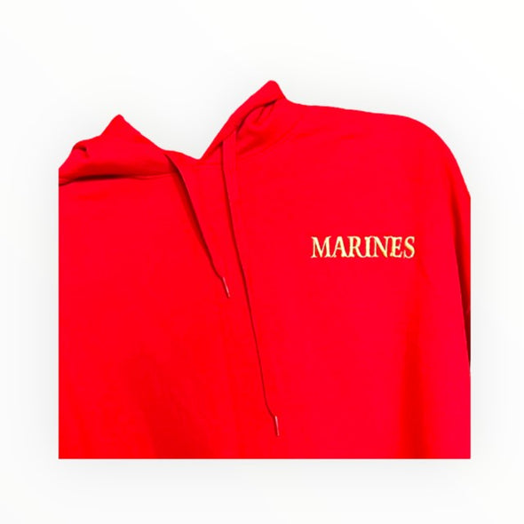 MARINES - Custom Embroidered by Veteran Women, 'I EARNED my Boots!' Hoodie