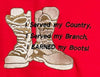 MARINES - Custom Embroidered by Veteran Women, 'I EARNED my Boots!' Hoodie